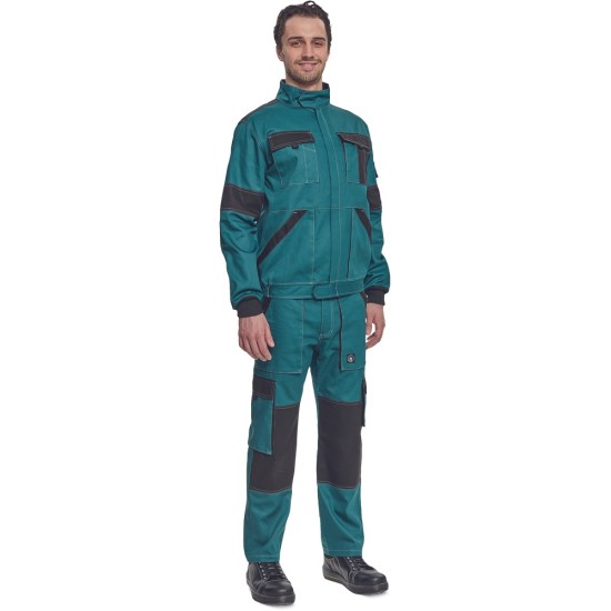 Jacheta de lucru vara Max Summer, bumbac 200g/mp, verde / negru Jacheta de lucru vara Max Summer, bumbac 200g/mp, verde / negru