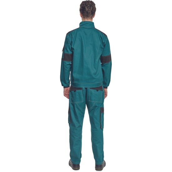 Jacheta de lucru vara Max Summer, bumbac 200g/mp, verde / negru Jacheta de lucru vara Max Summer, bumbac 200g/mp, verde / negru