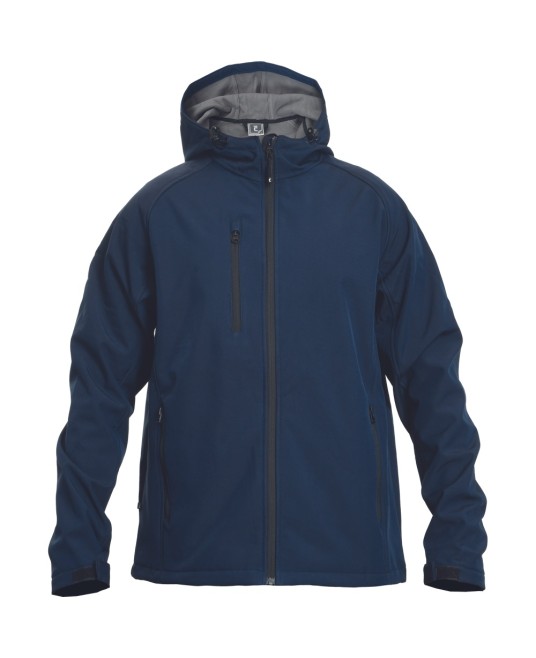 Jacheta softshell cu gluga Begna, bleumarin