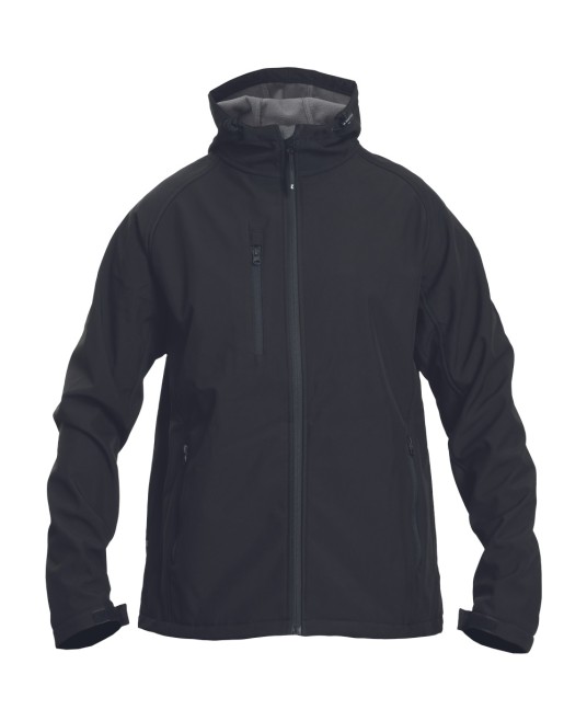Jacheta softshell cu gluga Begna, negru