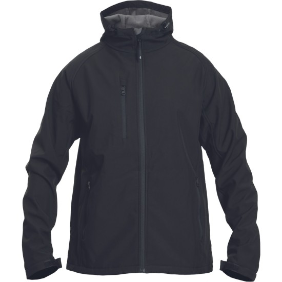 Jacheta softshell cu gluga Begna, negru