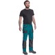 Pantaloni de lucru Carl, tercot 235g/mp, verde / negru Pantaloni de lucru Carl, tercot 235g/mp, verde / negru