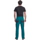 Pantaloni de lucru Carl, tercot 235g/mp, verde / negru