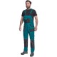 Salopeta cu pieptar Carl, tercot 235g/mp, verde / negru Salopeta cu pieptar Carl, tercot 235g/mp, verde / negru