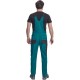 Salopeta cu pieptar Carl, tercot 235g/mp, verde / negru Salopeta cu pieptar Carl, tercot 235g/mp, verde / negru