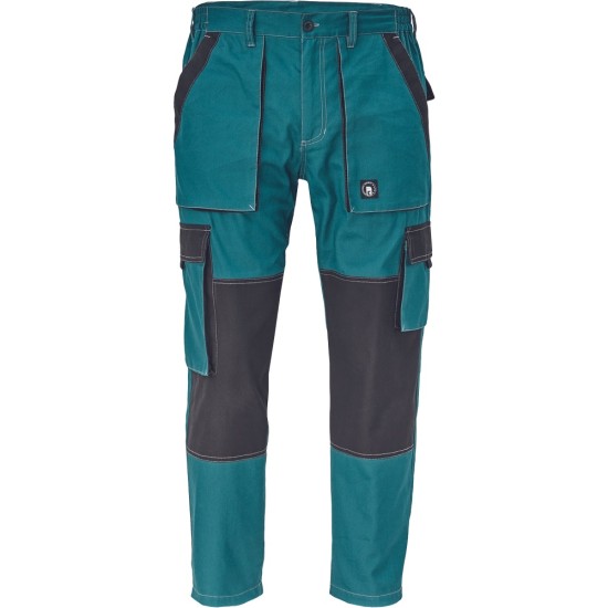 Pantaloni de lucru vara Max Summer, bumbac 200g/mp, verde / negru Pantaloni de lucru vara Max Summer, bumbac 200g/mp, verde / negru