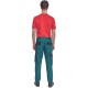 Pantaloni de lucru vara Max Summer, bumbac 200g/mp, verde / negru