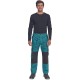 Pantaloni de lucru vara Max Summer, bumbac 200g/mp, albastru petrol / negru