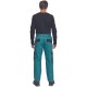 Pantaloni de lucru vara Max, bumbac 200g/mp, albastru petrol / negru Pantaloni de lucru vara Max, bumbac 200g/mp, albastru petrol / negru
