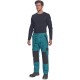 Pantaloni de lucru vara Max Summer, bumbac 200g/mp, albastru petrol / negru