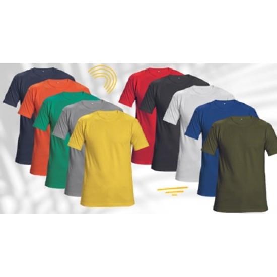Tricou subtire de bumbac 160g/mp, Portocaliu Tricou subtire de bumbac 160g/mp, Portocaliu