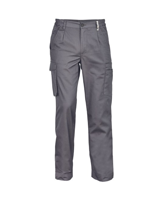 Pantaloni de lucru de vara, tercot 195/m2, gri