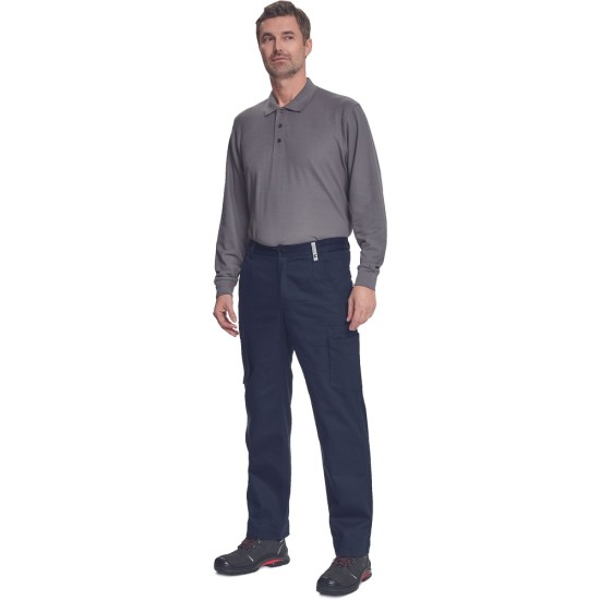 Pantaloni de lucru de vara, tercot 195/m2, gri Pantaloni de lucru de vara, tercot 195/m2, gri