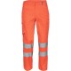 Pantaloni HiVis cu dungi reflectorizante, tercot 200g/mp, portocaliu