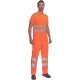 Pantaloni HiVis cu dungi reflectorizante, tercot 200g/mp, portocaliu