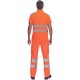 Pantaloni HiVis cu dungi reflectorizante, tercot 200g/mp, portocaliu Pantaloni HiVis cu dungi reflectorizante, tercot 200g/mp, portocaliu