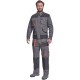 Pantaloni de lucru din bumbac, Hans, 235g/mp, gri / gri antracit Pantaloni de lucru din bumbac, Hans, 235g/mp, gri / gri antracit