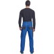 Pantaloni de lucru din bumbac, Hans, 235g/mp, albastru / gri antracit