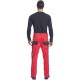 Pantaloni de lucru Carl, tercot 235g/mp, rosu / negru