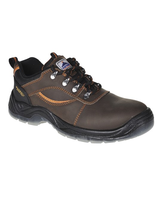 Pantofi de protectie S3 bombeu metalic si lamela, talpa PU/TPU [FW59] Maro