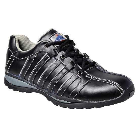 Pantofi de protectie cu bombeu metalic si lamela, talpa EVA/cauciuc, S1P HRO [FW33] Negru