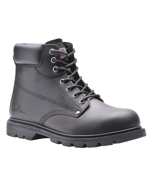 Bocanci de protectie pentru sudori, talpa cauciuc, SBP HRO [FW16] Negru