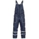 Costum vatuit cu dungi reflectorizante (salopeta cu pieptar si jacheta), bleumarin Costum vatuit cu dungi reflectorizante (salopeta cu pieptar si jacheta), bleumarin