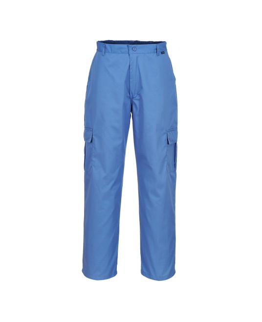 Pantaloni ESD antistatici, 210g/m2 [AS11] Albastru