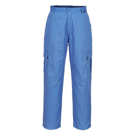 Pantaloni ESD antistatici, 210g/m2 [AS11] Albastru