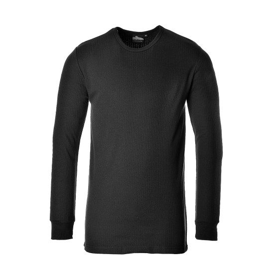 Tricou termic cu maneca lunga, protectie la frig, 200g/m2 [B123] Negru