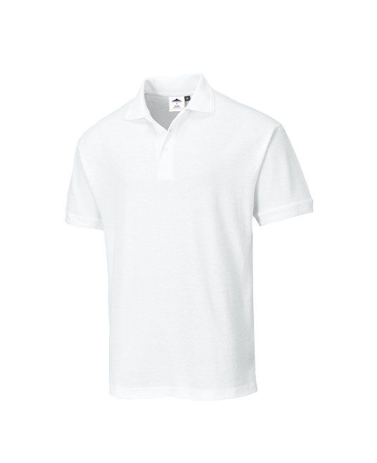 Tricou Polo Naples [B210] Alb