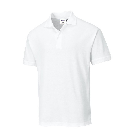 Tricou Polo Naples [B210] Alb