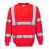 Hanorac reflectorizant cu maneca lunga, inalta vizibilitate, 300g/m2 [B303] Rosu