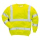 Hanorac reflectorizant cu maneca lunga, inalta vizibilitate, 300g/m2 [B303] Galben