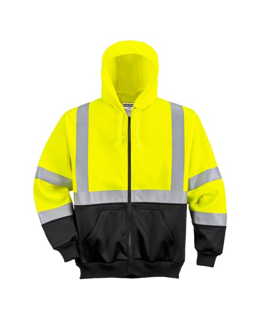 Hanorac de protectie reflectorizant, protectie ignifuga si antistatica, bicolor [B315] Galben si negru