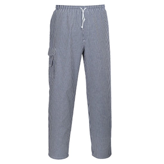 Pantaloni pentru bucatari, bumbac, 190g/m2 [C078] Carouri