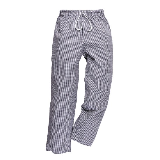 Pantaloni bucatar Bromley cu snur, in carouri [C079]