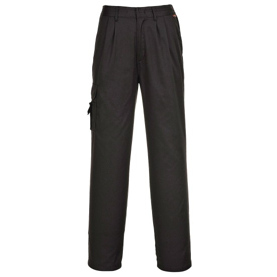 Pantaloni de lucru pentru femei, tercot, 210g/m2, buzunar lateral pe picior [C099] Negru