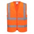 Vesta de protectie Hi-Vis reflectorizant cu fermoar   [C375] Portocaliu