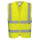 Vesta de protectie Hi-Vis reflectorizant cu fermoar [C375] Galben