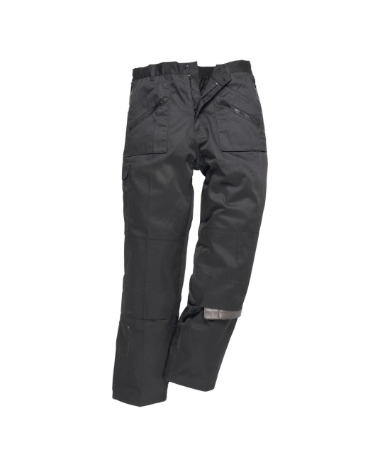 Pantaloni vatuiti, protectie la frig, genunchi intariti[C387] Negru