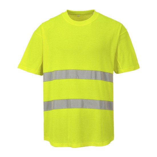 Tricou reflectorizant Hi-Vis Mesh cu maneca scurta [C394] Galben