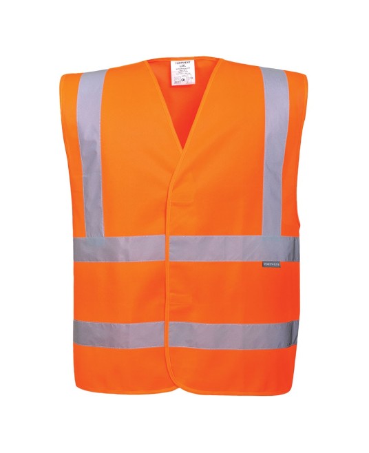 Vesta reflectorizanta Hi-Vis Two Band & Brace [C470] Portocaliu