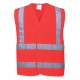 Vesta reflectorizanta Hi-Vis Two Band & Brace [C470] Rosu