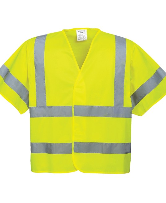 Vesta de protectie reflectorizanta, cu maneca scurta, HiVis [C471] Galben