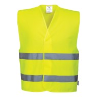 Vesta de protectie Hi-Vis reflectorizant Two Band portocaliu sau galben [C474] Galben