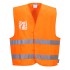 Vesta de protectie Hi-Vis reflectorizant - Port acte dual  [C475] Portocaliu