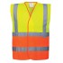 Vesta de protectie Hi-Vis reflectorizant Doua Tonuri  [C481] Galben si portocaliu