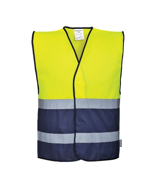 Vesta reflectorizanta Hi-Vis Two Tone [C484] Galben si bleumarin