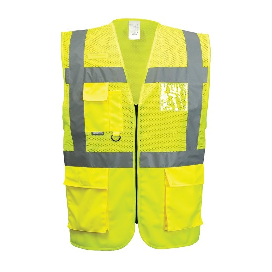 Vesta reflectorizanta plasa mesh respirabila, galben Vesta reflectorizanta plasa mesh respirabila, galben